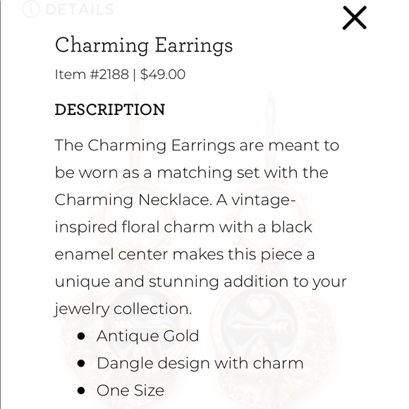 CAbi Charming Earrings - Picture 2 of 3